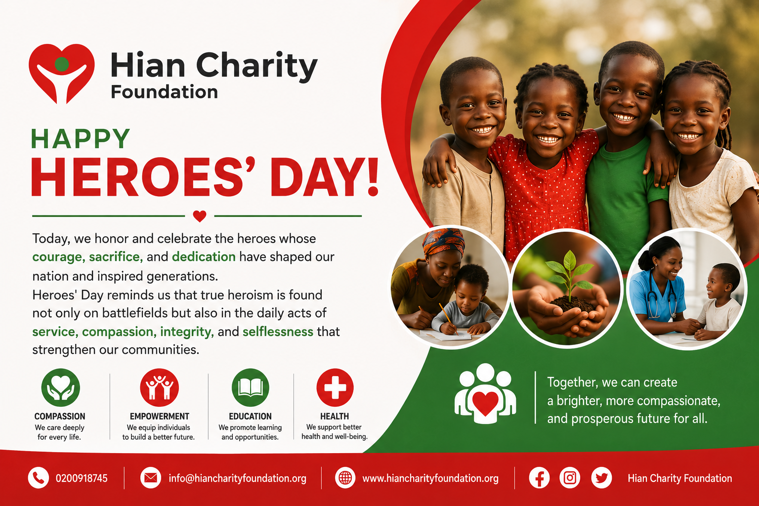 Heroes' Day Message from Hian Charity Foundation 2026: Honoring the Heroes Who Inspire Change